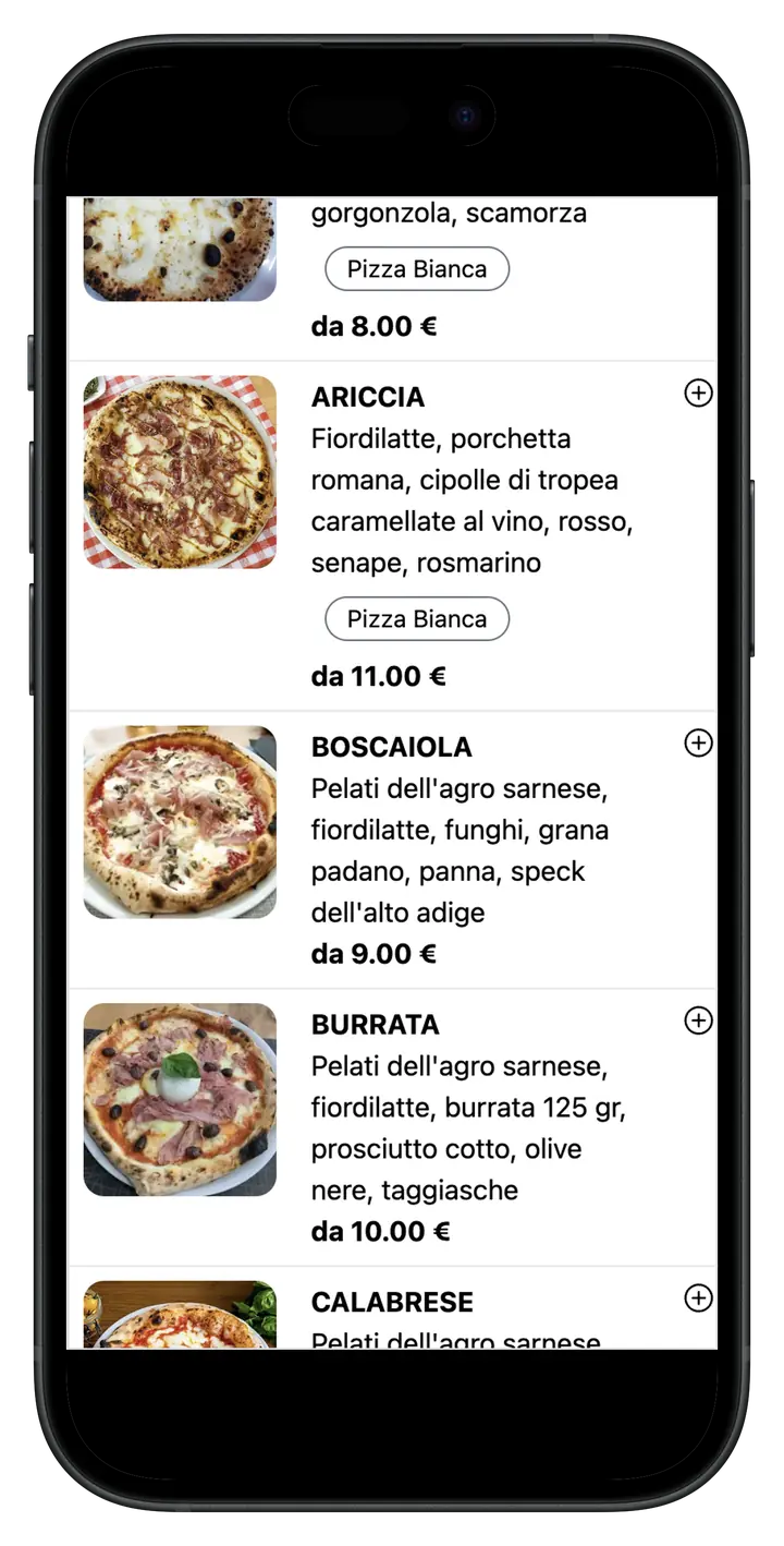 Mockup menu mobile TocTocFood